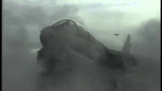 FREE FOOTAGE - Fighter Jet With Dramatic Smoke