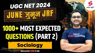 UGC NET Sociology Classes in Hindi| UGC NET Sociology Most Expected Questions 02| NTA NET| Manoj Sir