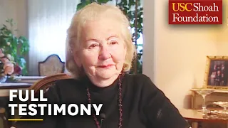 On the First Night of Hanukkah | Survivor Ester Fiszgop | Full Testimony | USC Shoah Foundation