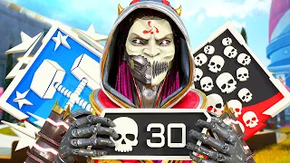 #1 ASH DROPS 30 KILLS AND 6400 DAMAGE IN EPIC GAME (Apex Legends Gameplay Season 20)