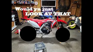 THEY'RE HERE!  CRF450L Supermoto Wheel REVEAL!