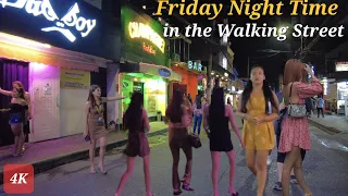 Walk at Friday Night, During Low Season in the Walking Street Angeles city Philippines