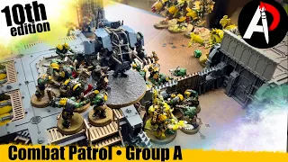*NEW* 10th edition Battle Report Space Wolves vs. Orks I Combat Patrol WORLD CUP! GROUP A