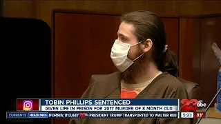 Tobin Phillips sentenced to life in prison for murder of 8 month old
