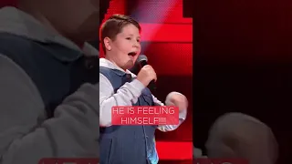 He definitely is feeling himself!!🤩🤩 #amadeus #thevoicekids #shorts