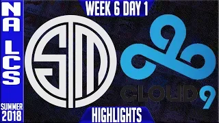 TSM vs C9 Highlights | NA LCS Summer 2018 Week 6 Day 1 | Team Solomid vs Cloud9