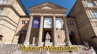 Museum in Wiesbaden, Hessen 🇩🇪| 1080HD | Walk through of art and natural history