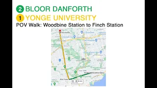 TTC POV Walk: Woodbine Station to Finch Station via Bloor Yonge Station (4K 60FPS)