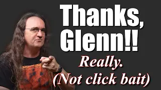 A Thank-you for Glenn Fricker & his fans & to my new subscribers