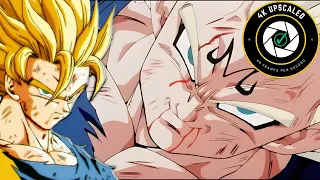 Goku SSJ2 & Majin Vegeta SSJ2 Power Up | AI Upscaled 4K 60fps