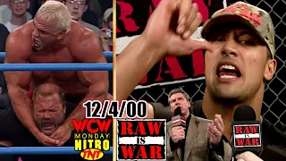 WWF RAW vs. WCW Nitro - December 4, 2000 Full Breakdown - Vince State of WWF Address - Steiner/Flair