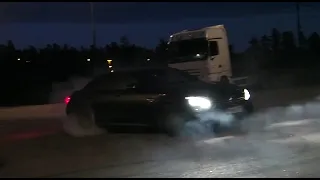 E63s total crazy burnout #Amg 740hp#mercedes #streetracing #amg