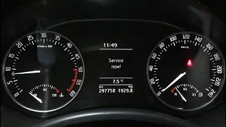 Skoda Octavia 2 / II 1.6 TDI how to reset OIL Service light step by step