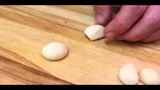 Cut Garlic Cloves with Chef Eric Crowley, Chef Eric's Culinary Classroom, Los Angeles, CA