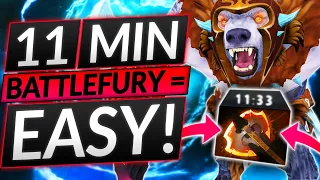 NEW INSANE BUILD - THE 11-MINUTE BATTLE FURY CHEESE STRAT - URSA - Dota 2 Guide