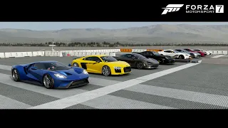 Top 14 Fastest Supercars Drag Race - Forza Motorsports 7