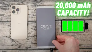 Crave Plus PRO 20,000mAh Portable Battery Bank REVIEW! 🔋