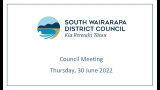 Council Meeting 30 June 2022 - Part 1