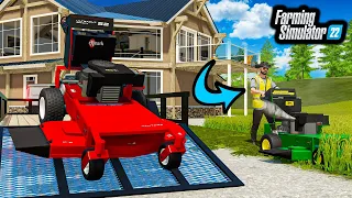 "THE BOYS" START A LANDSCAPING BUSINESS! (NEW MOWERS) | Farming Simulator 22