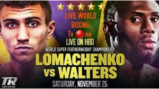 Vasyl Lomachenko vs Nicholas Walters Fight Preview Breakdown & Prediction !! HBO Boxing