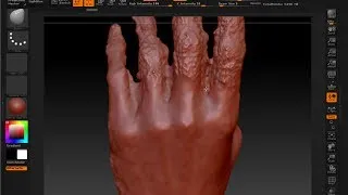 Clean a 3D scan in zBrush