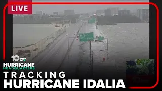 Crews clean up Howard Frankland Bridge after high water forces closure