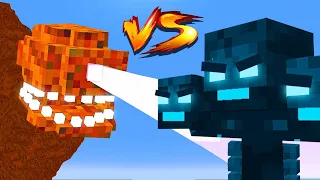 WITHERZILLA vs LAVA WITHER STORM in Minecraft! Boss Battle!