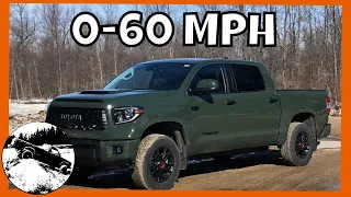 How Fast is The New 2020 Toyota Tundra TRD Pro? | 0-60mph Army Green Tundra