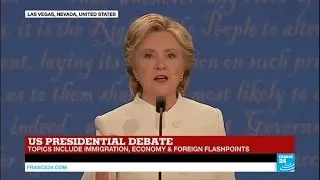 US Presidential Debate: Clinton slams Trump as Putin's "puppet"