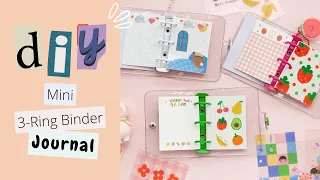 DIY Mini 3-Ring Binder Journal | Super Easy Tutorial! #Stationery #Tutorial