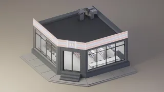 Convenience Store | Blender 3D Modeling