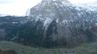 Wingsuit BASE jump - Lauterbrunnen Switzerland Via Ferrata Exit (4K) | RAW SERIES