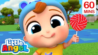 🍭Lollipop Song🍭YUMMY! | Little Angel | Kids Cartoons & Nursery Rhymes | Moonbug Kids