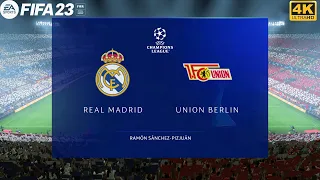 Real Madrid vs Union Berlin | UCL Group Stage 23/24 | FIFA 23 [PC™]