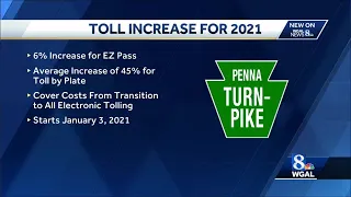 Pennsylvania Turnpike toll increase approved for 13th year in a row