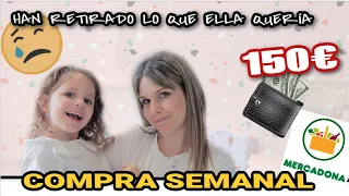 ¡NO TENEMOS COMIDA! SÚPER COMPRA MERCADONA 150€ con Pescado y carne |  Besos de Miel