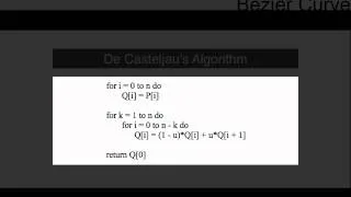 Bézier Curve with De Casteljau's algorithm by Mailamok