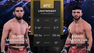 Islam Makhachev VS Arman Tsarukyan | Free Fight | UFC 5 | EA SPORTS
