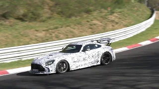 2021 Mercedes-AMG GT Black Series spied testing at the Nürburgring