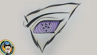 Como desenhar o Rinnegan de Sasuke Uchiha