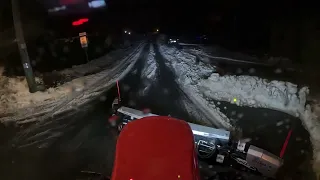 Plowing Public Roads - 2 days after the snowfall - Kubota L6060 Metal Pless