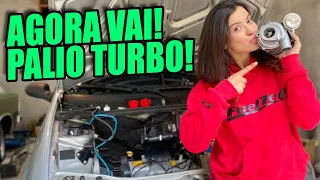 PARTIU TURBINAR🐌 O FIAT PALIO NA GARAGEM!!😱🔥 Pt.1