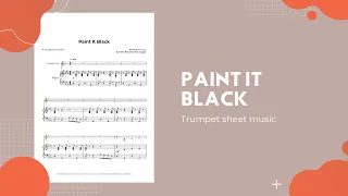 Paint It Black Trumpet Sheet Music