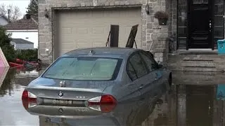 Canada flood damage worsens but heavy rains subsiding