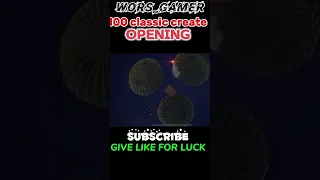 100 classic create opening 💩 #pubgmobile #wors_gamer #bgmi #viral #gaming #panda #createopening