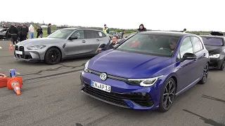 BMW M3 Touring G81 vs Volkswagen Golf 8 R Akrapovic