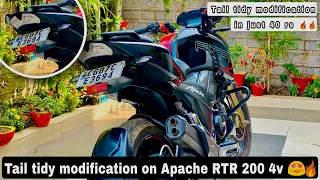 Tail tidy installation on Apache RTR 200 4v || Part 2 ||😍🔥🔥