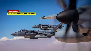 Iran in shock !! US AV-8B Harrier II & F-18 Arrive in Red Sea After Houthi Missile Hits US Warship