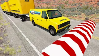 Cars Vs Massive Speed Bumps #3 - Beamng Drive | Dancing Cars