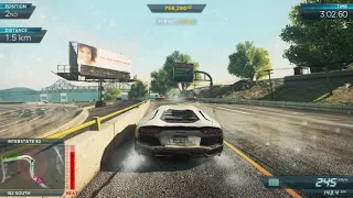 NFS Most Wanted 2012- Lamborghini Aventador VS Bugatti Veyron Super Sport